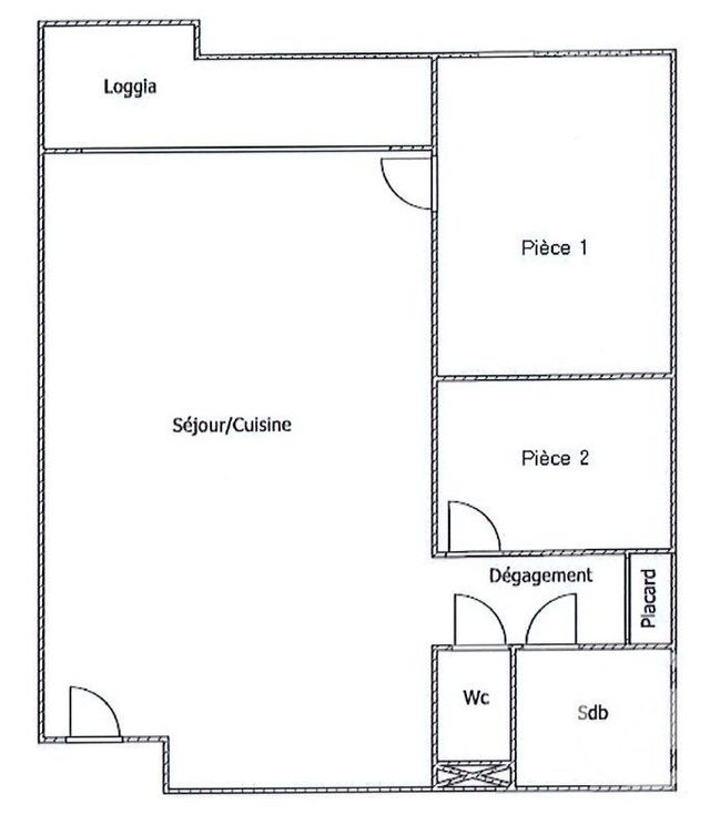 Appartement F2 &agrave; louer - 2 pi&egrave;ces - 35,57 m2 - Sete - 34 - LANGUEDOC-ROUSSILLON